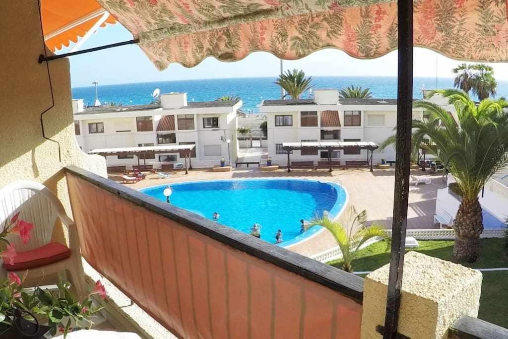 Vera Mar 9C Primera Linea Con Piscina Y Parking Los Cristianos  Zewnętrze zdjęcie